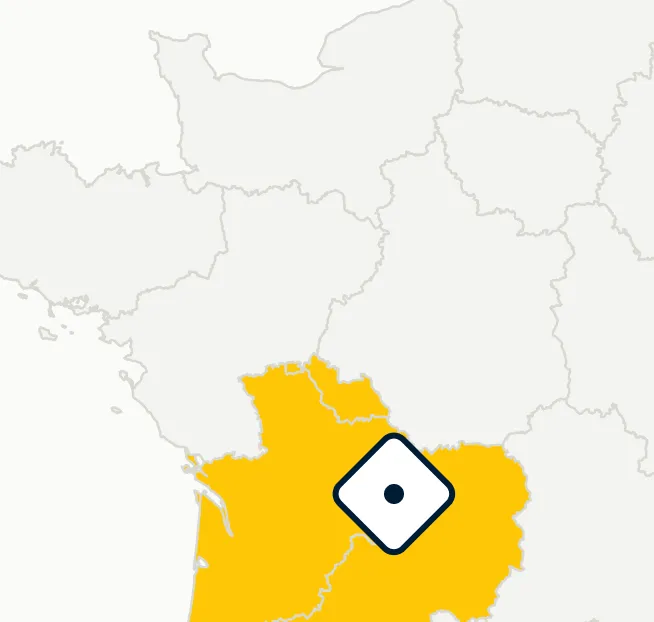 Emplacement d'Alsapan à La Courtine