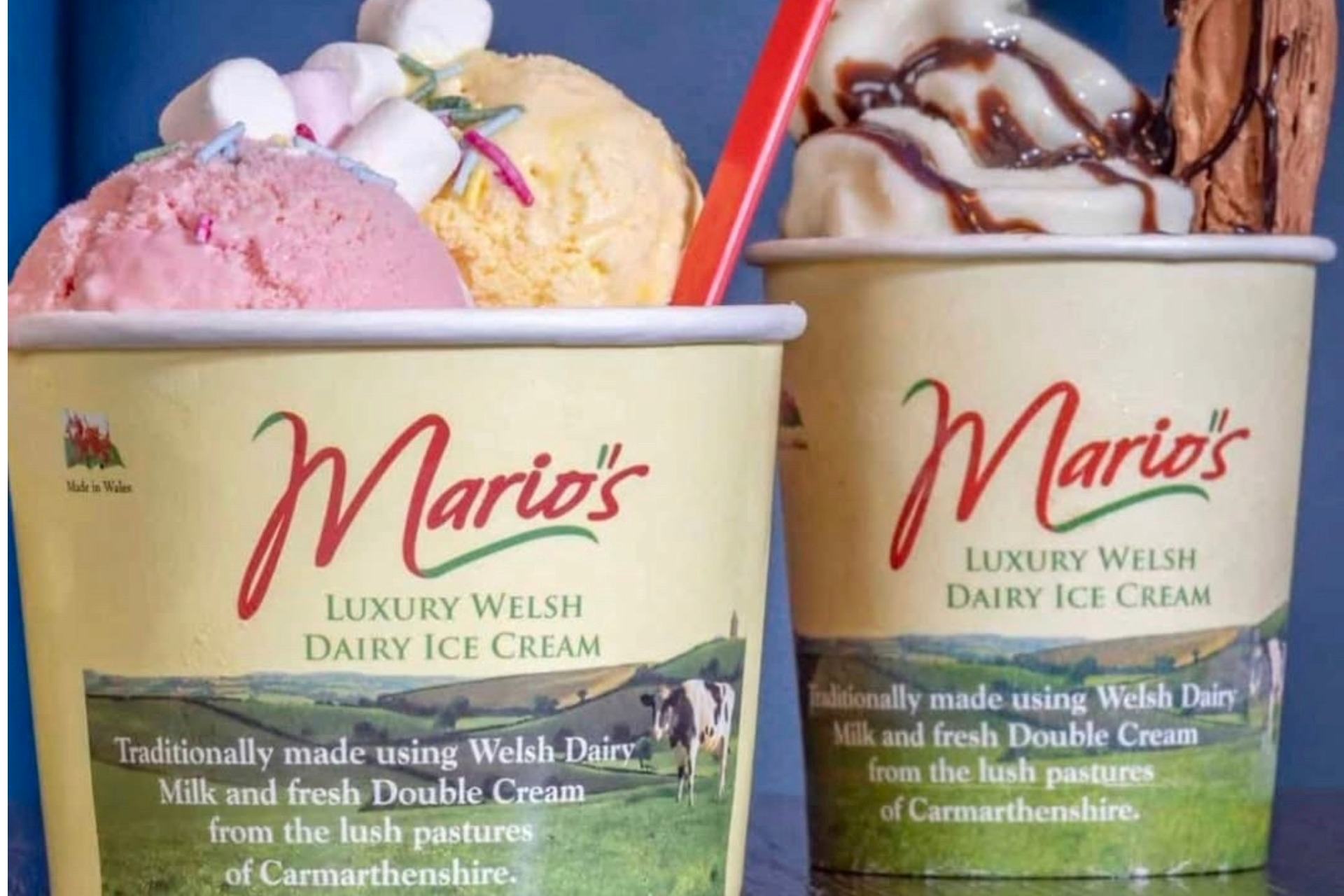Mario's Ice Cream at The Bulkeley Hotel, Beaumaris, Anglesey
