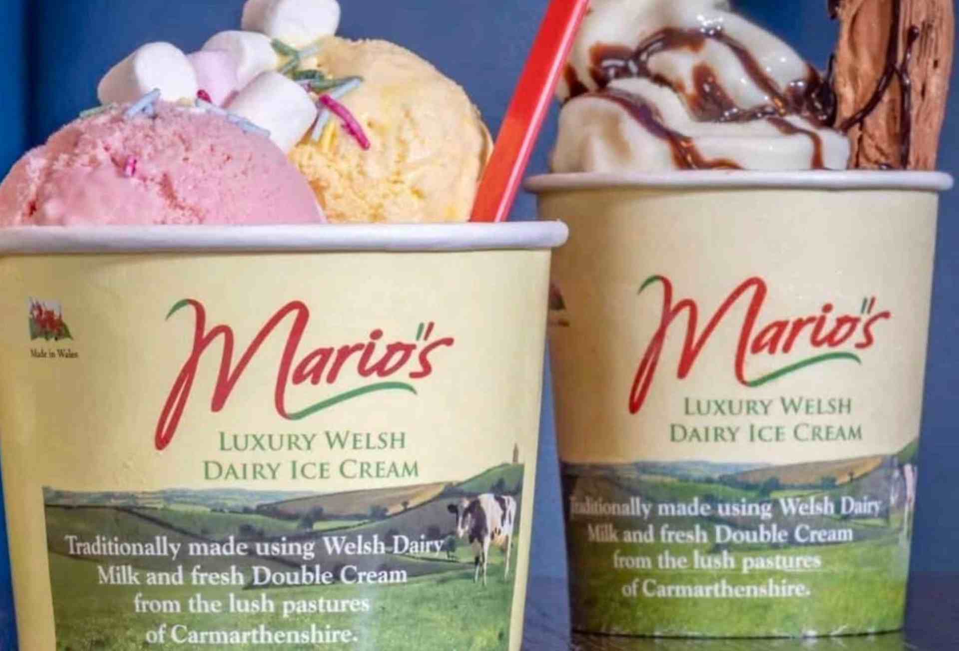 Mario's Ice Cream at The Bulkeley Hotel, Beaumaris, Anglesey
