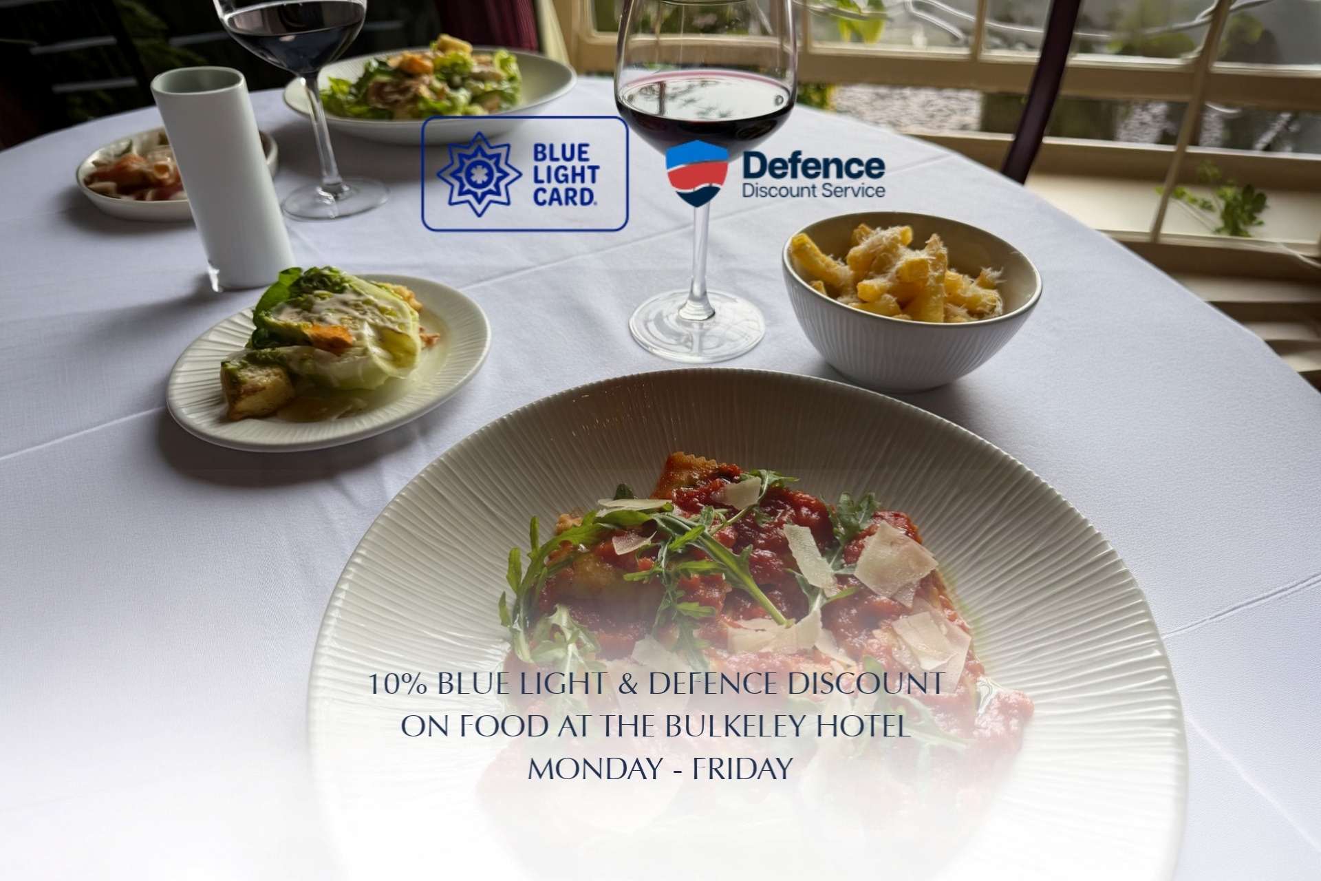 Blue Light Discount at The Bulkeley Hotel, Beaumaris