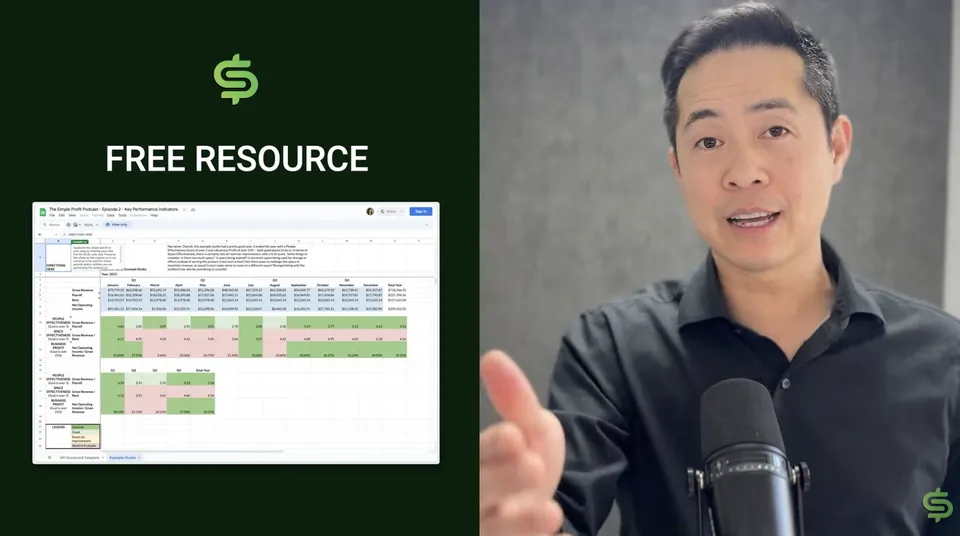 Tu Le explaining the three KPIs he tracks for his schools
