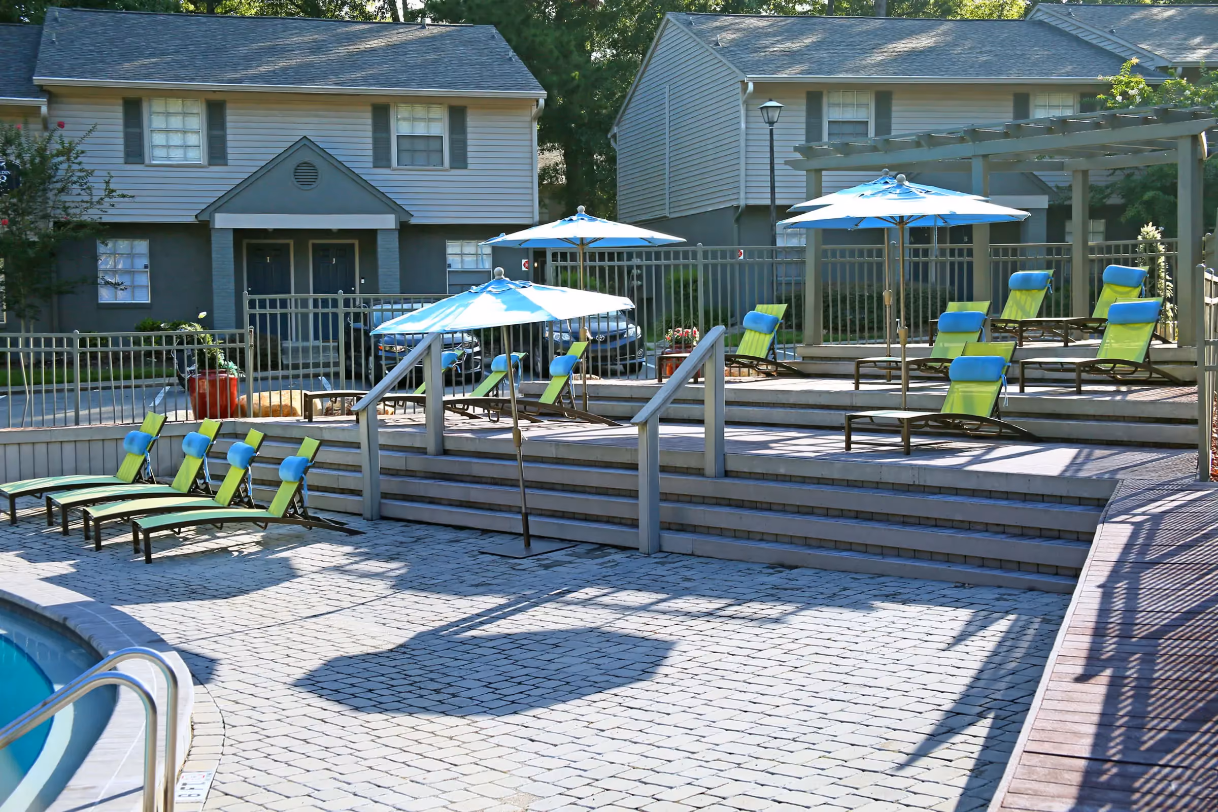 Exterior pool area