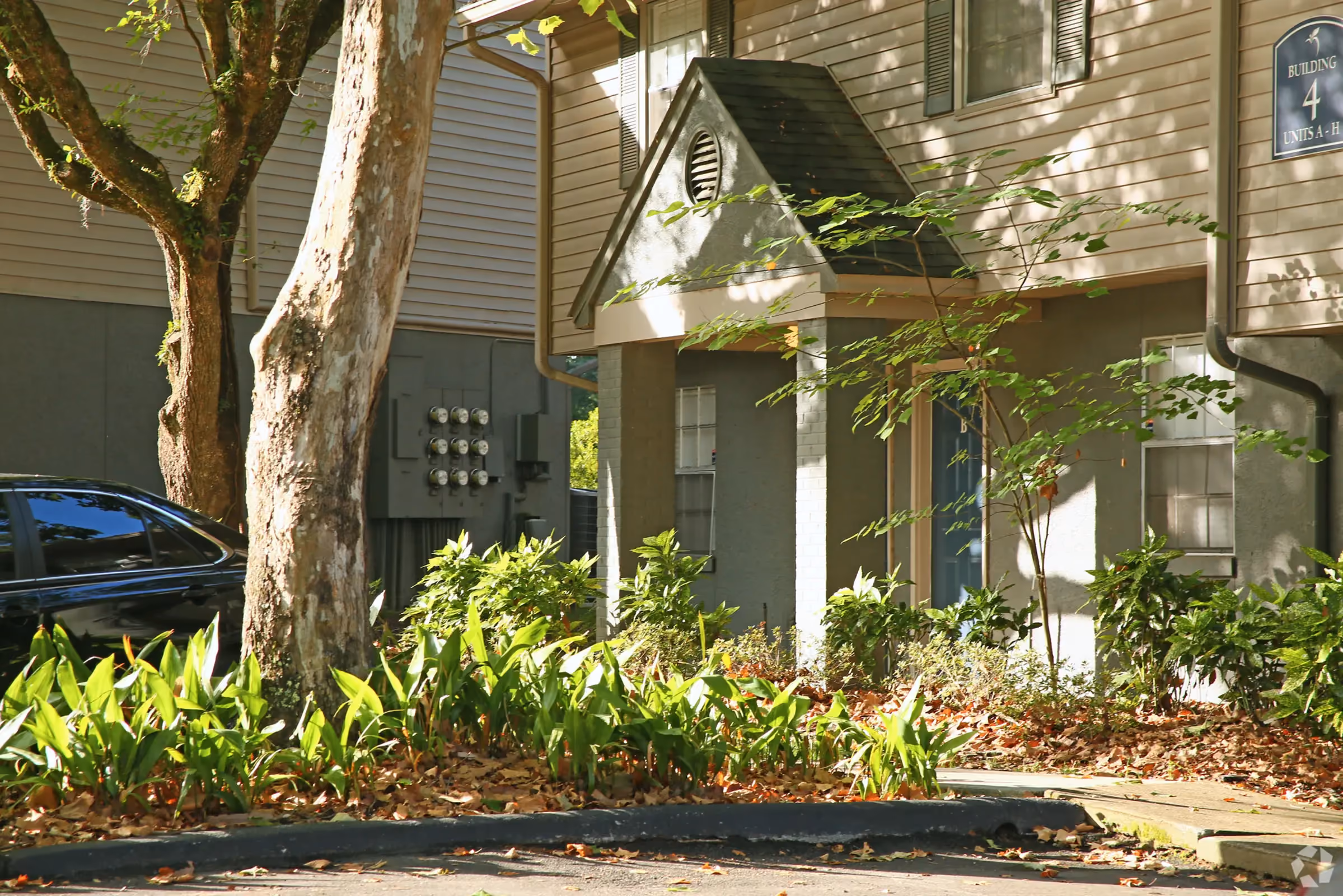 Exterior of townhomes 