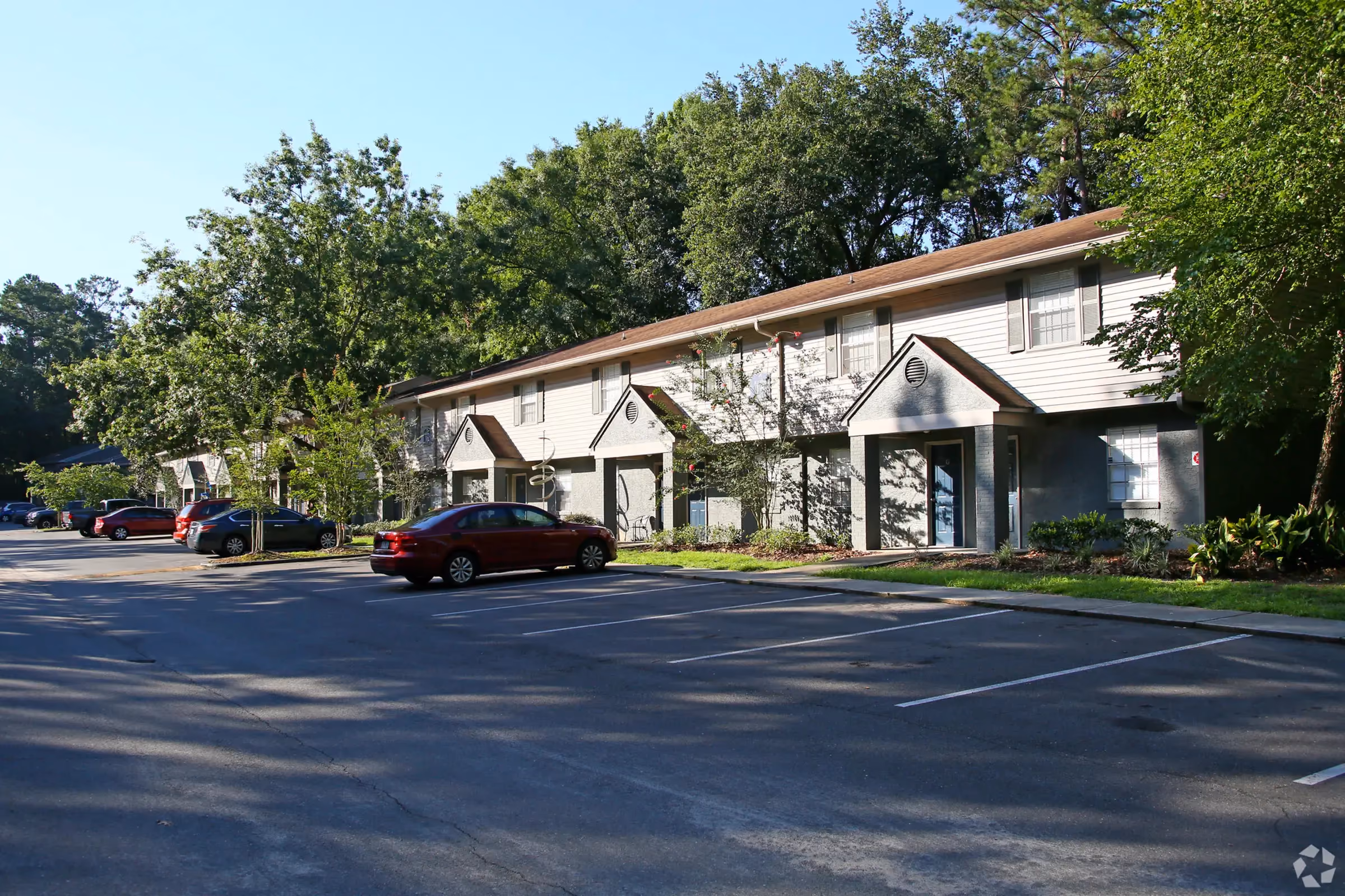Exterior of townhomes 