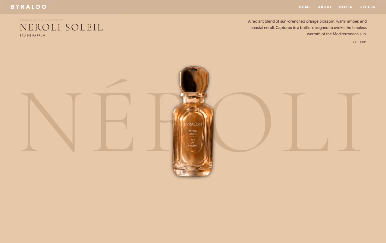 Neroli Soleil Showcase