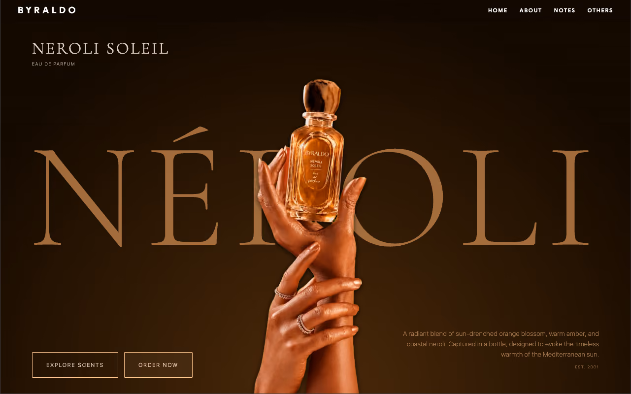 Neroli Soleil Showcase