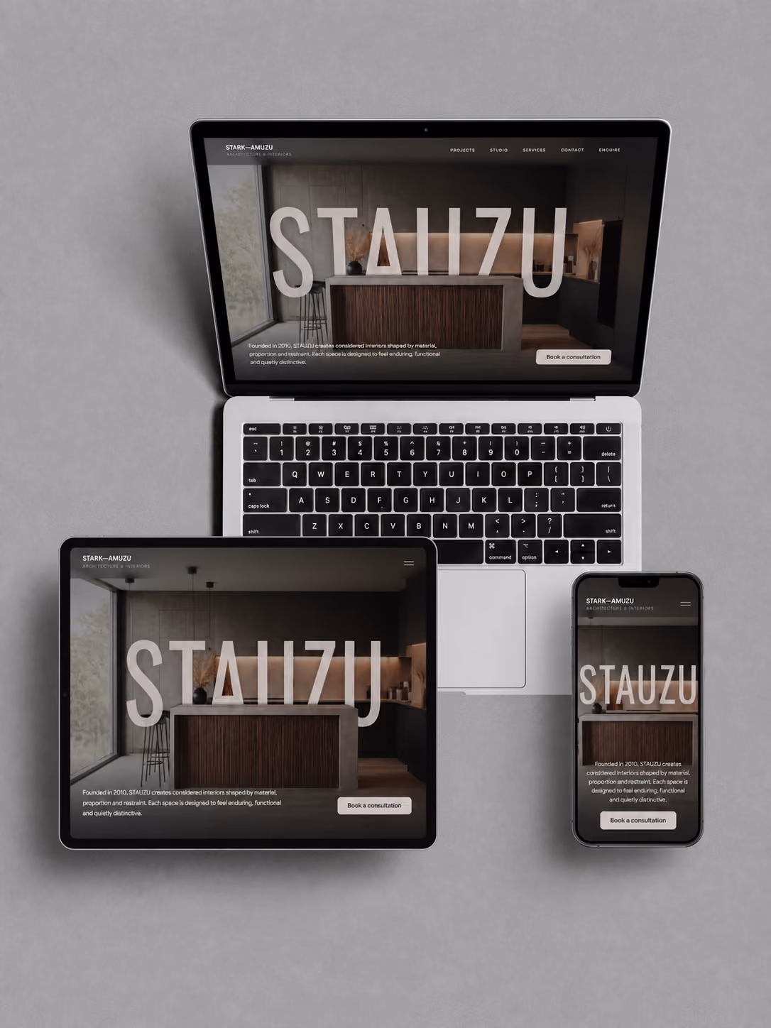 Stauzu interior architecture website