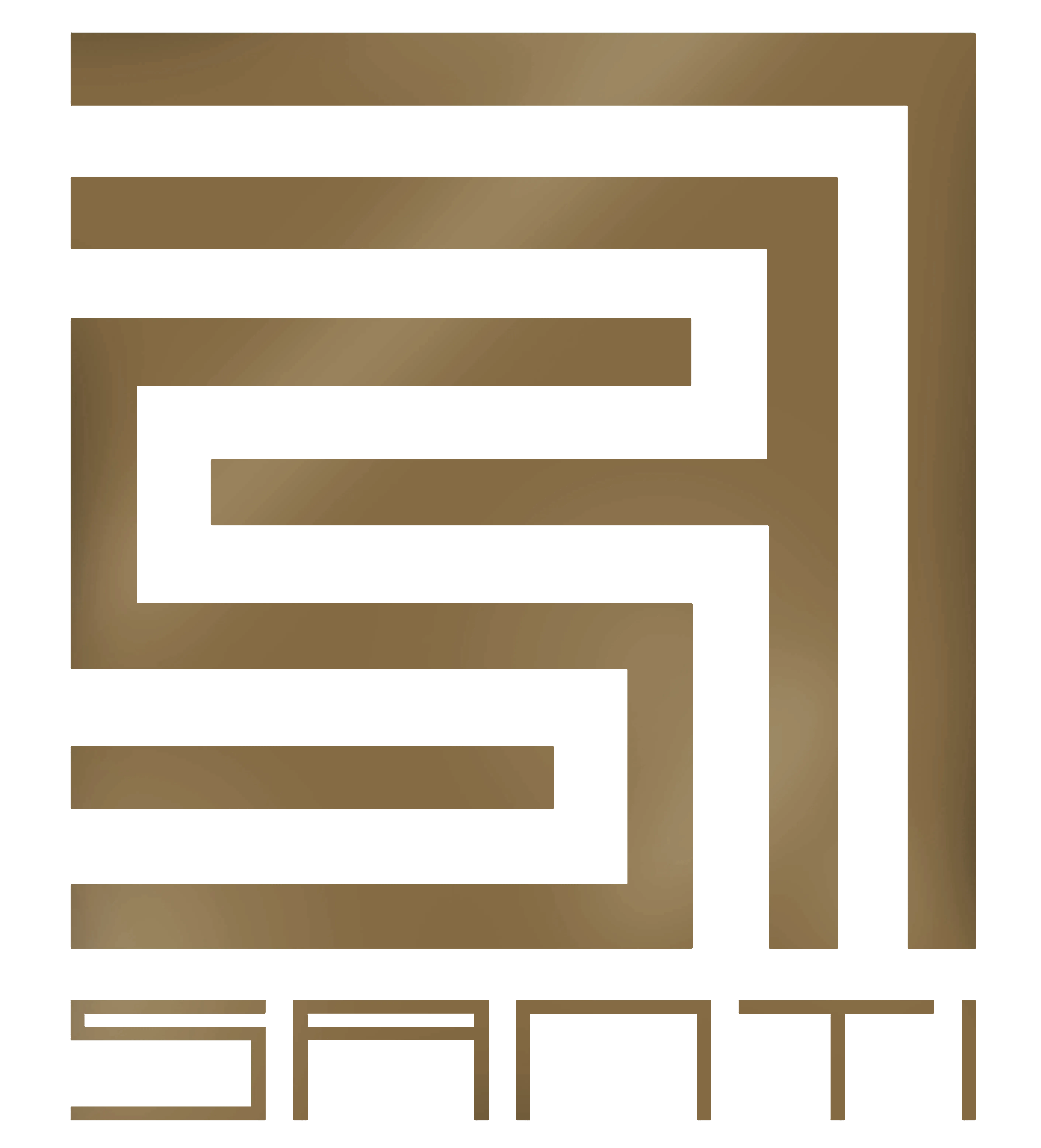 SANTI Design House Logo in gold