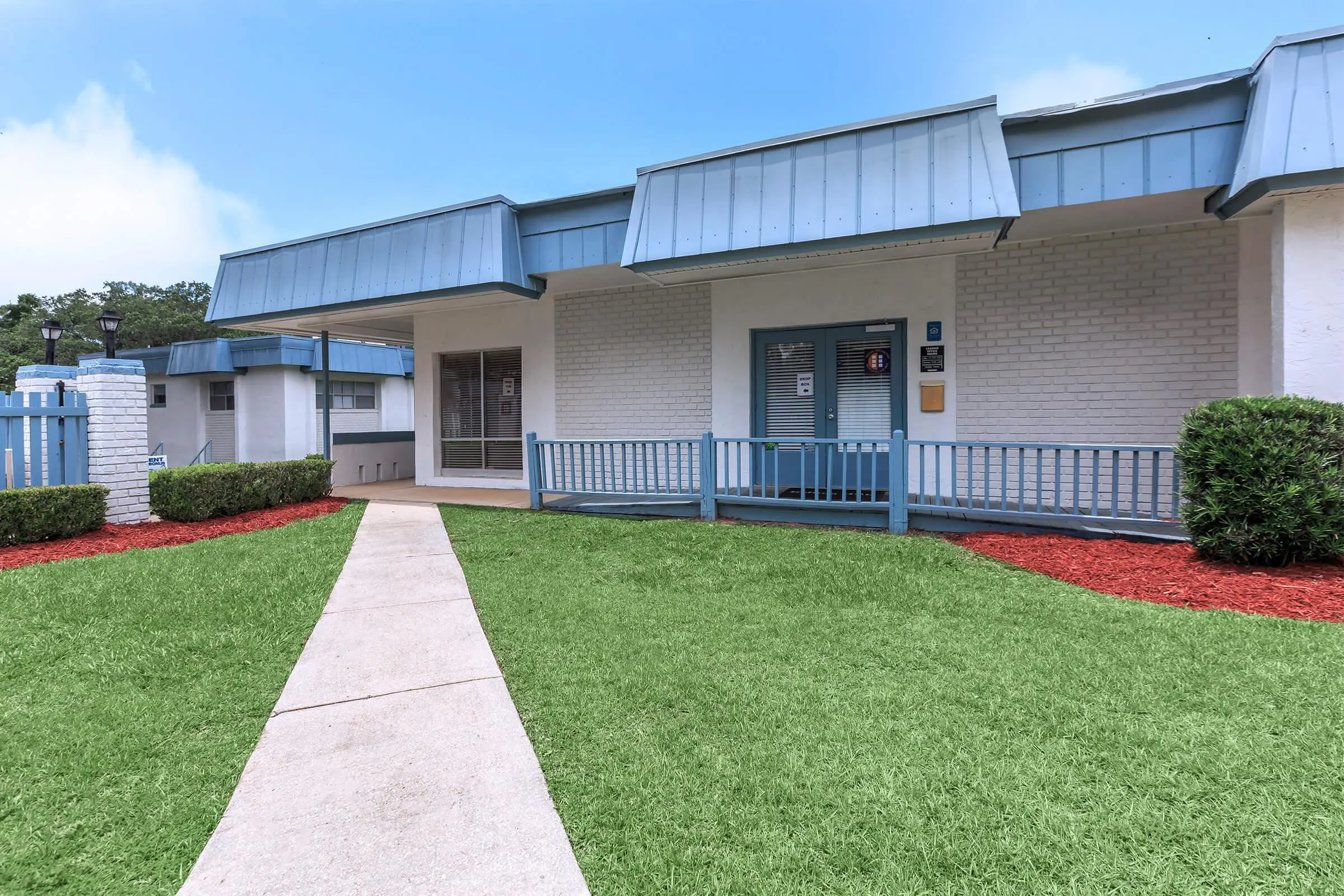 Exterior of leasing office