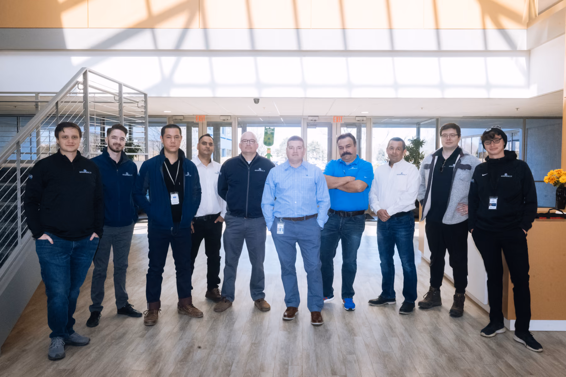 Shartega IT team photographed together
