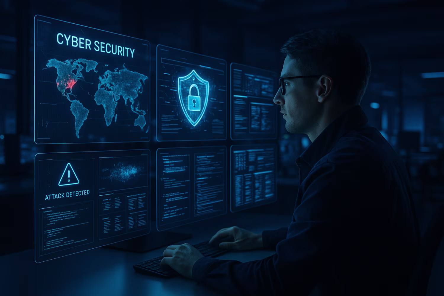 Cybersecurity specialist analyzing phishing examples