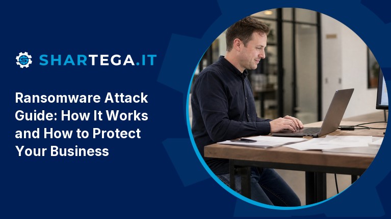 IT security agent working on his powerhouse software.