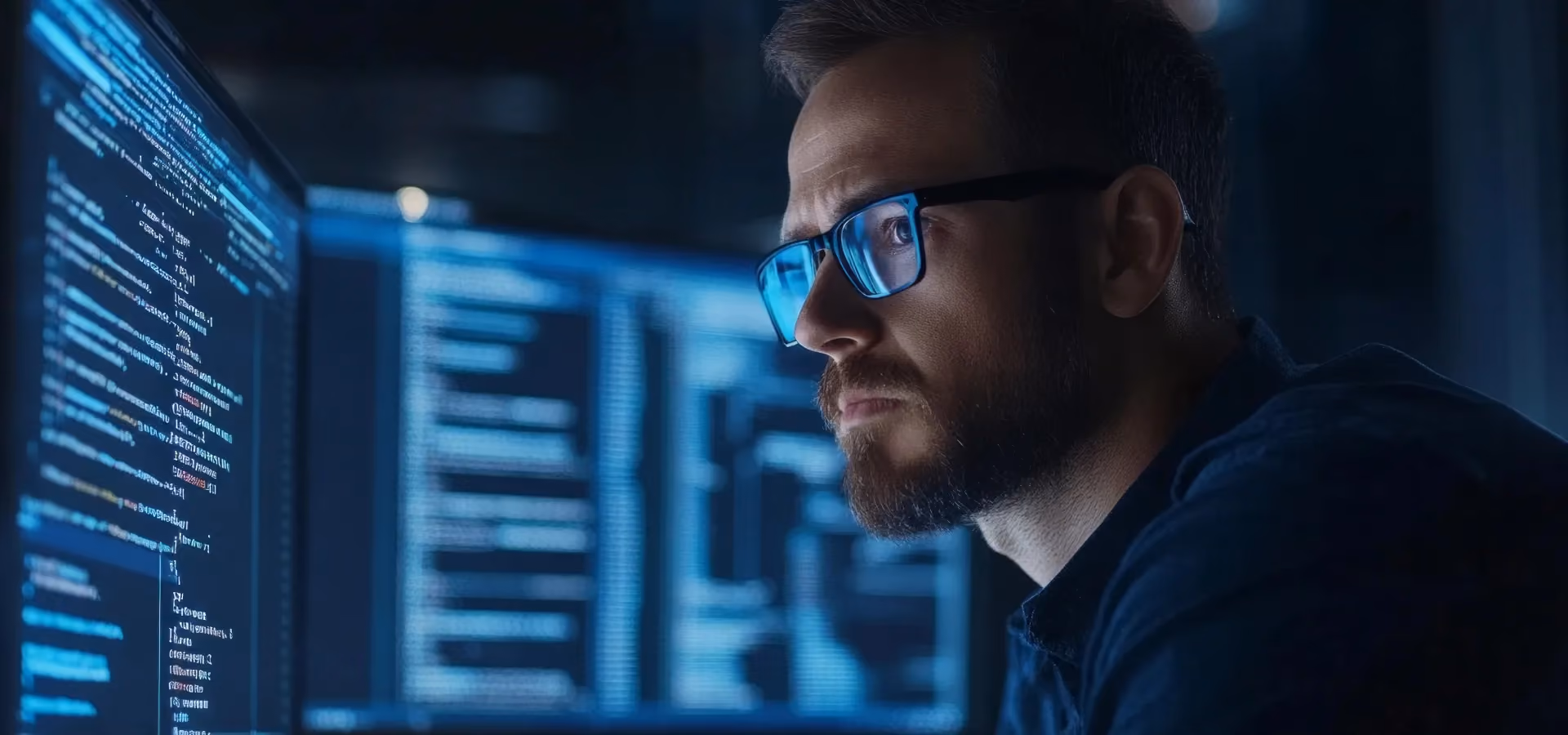 Engineer working on control-system software at Blue Cog Software