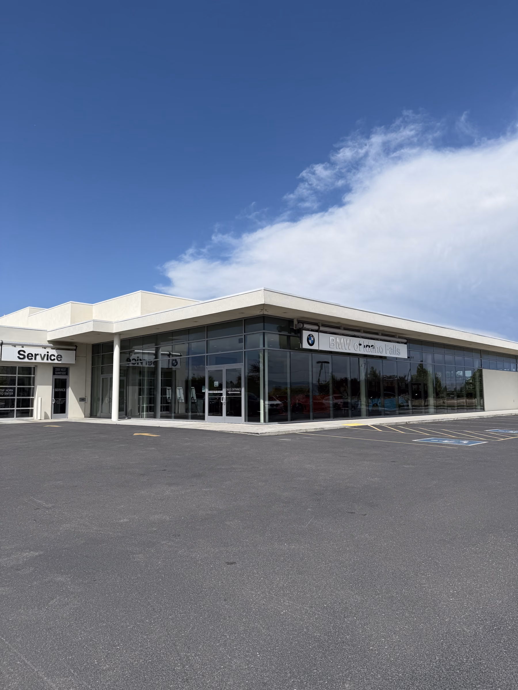 Wake Window Cleaning servicing BMW of Idaho Falls