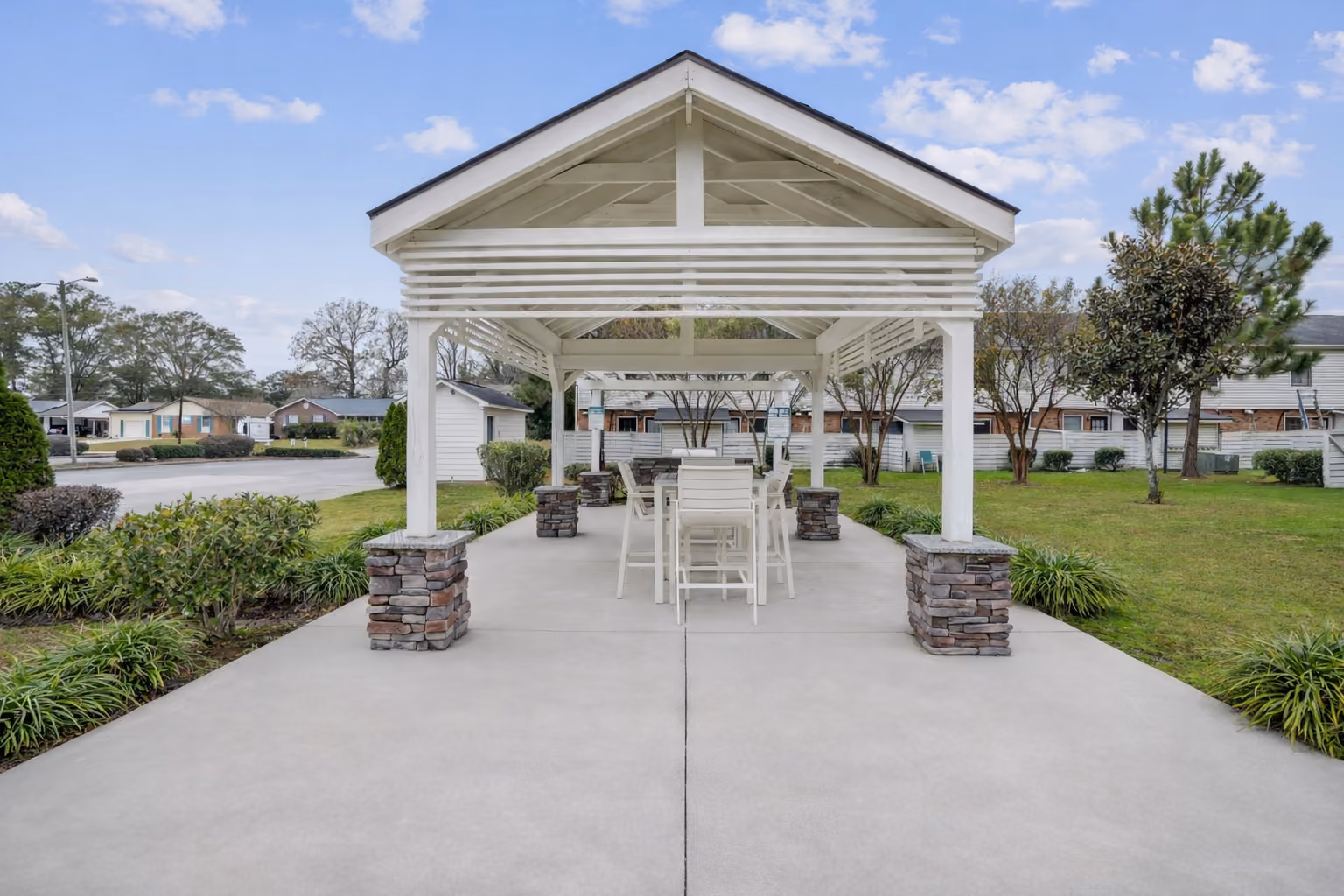 Outdoor seating area