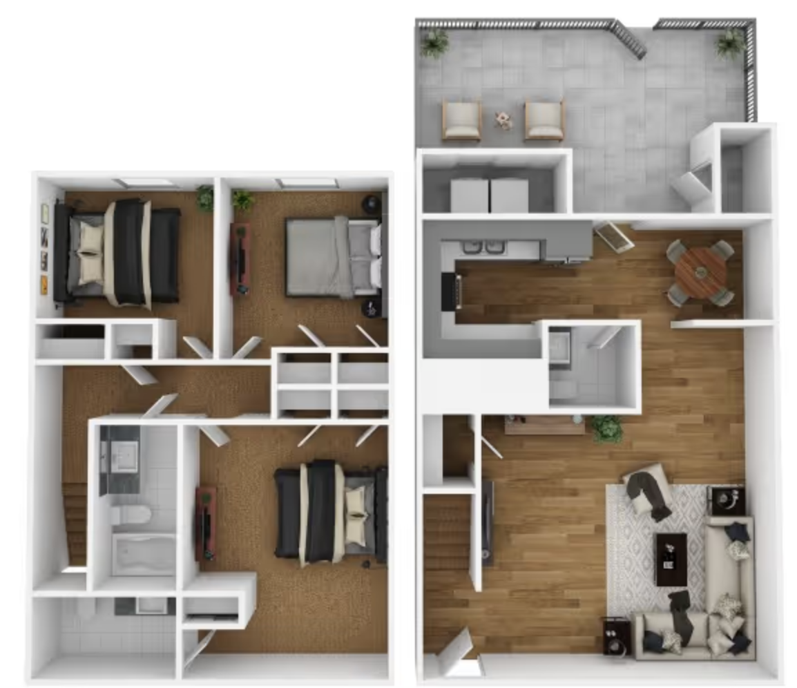 3B floor plan
