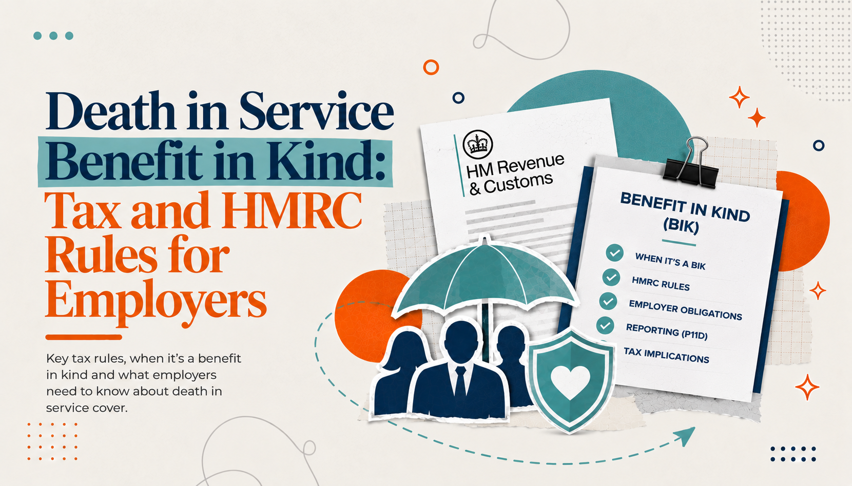 Death in service benefit in kind rules for employers