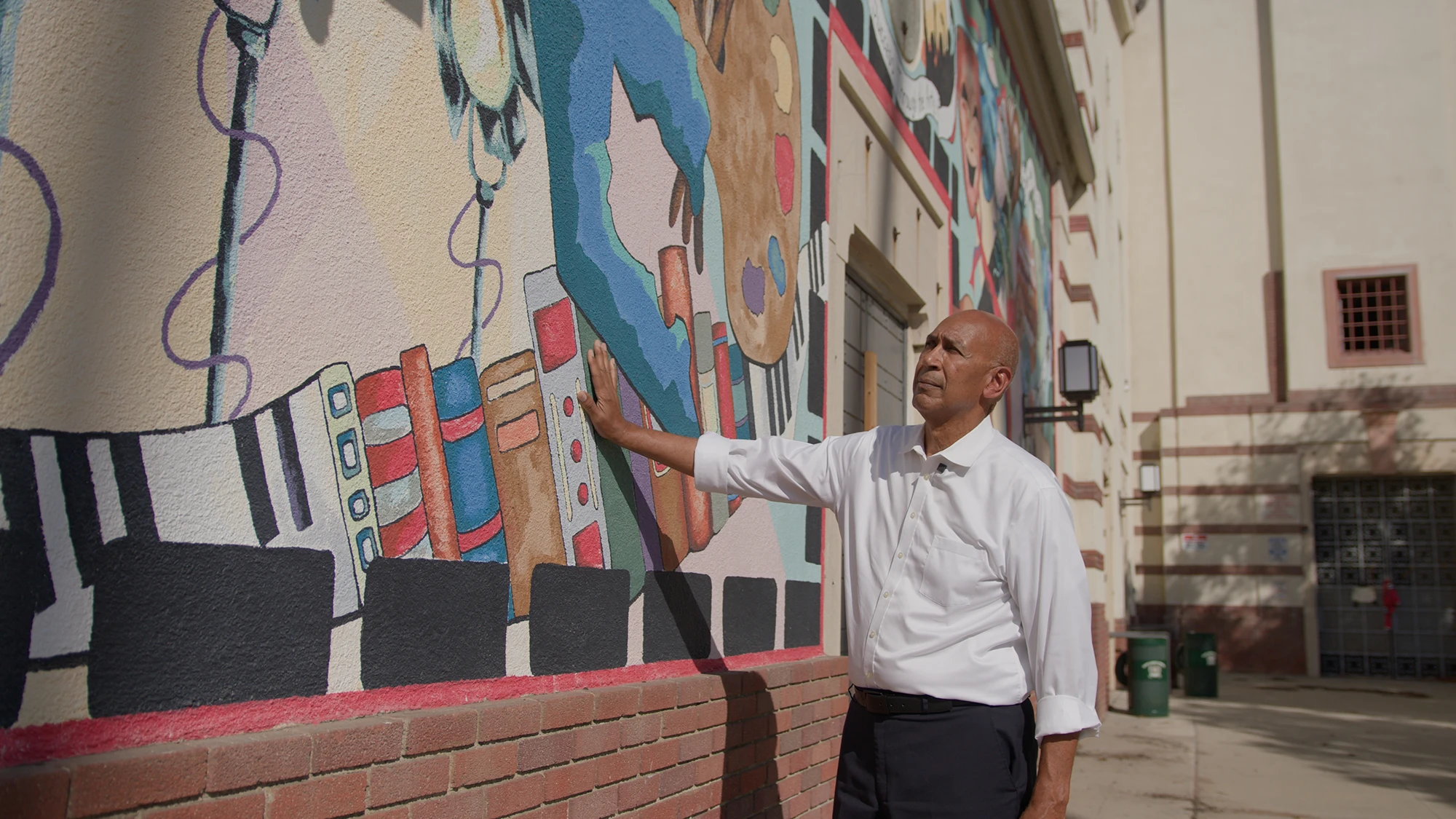 Chris Holden in Altadena after the Eaton Fire