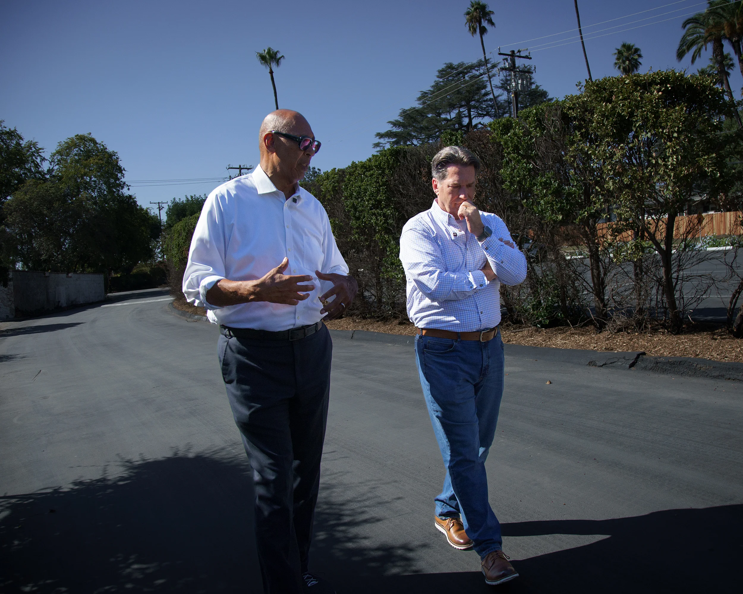 Altadena street after the fire