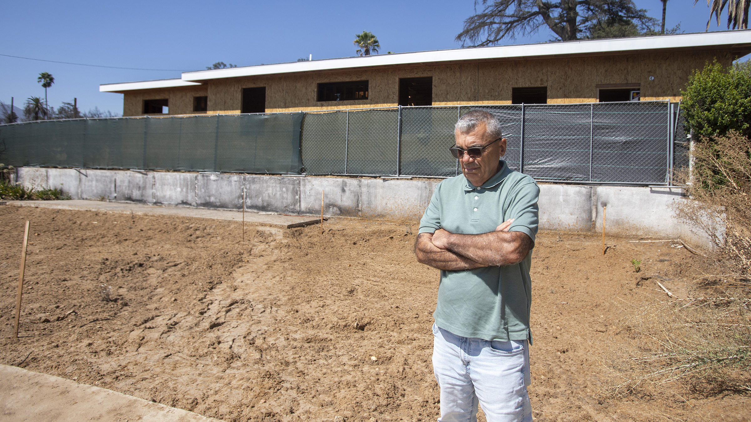 The remains of Ron Shino's Altadena home