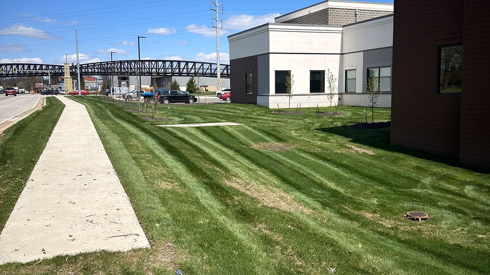 Commercial grounds maintenance by Easier Grounds Management in Pekin, Illinois
