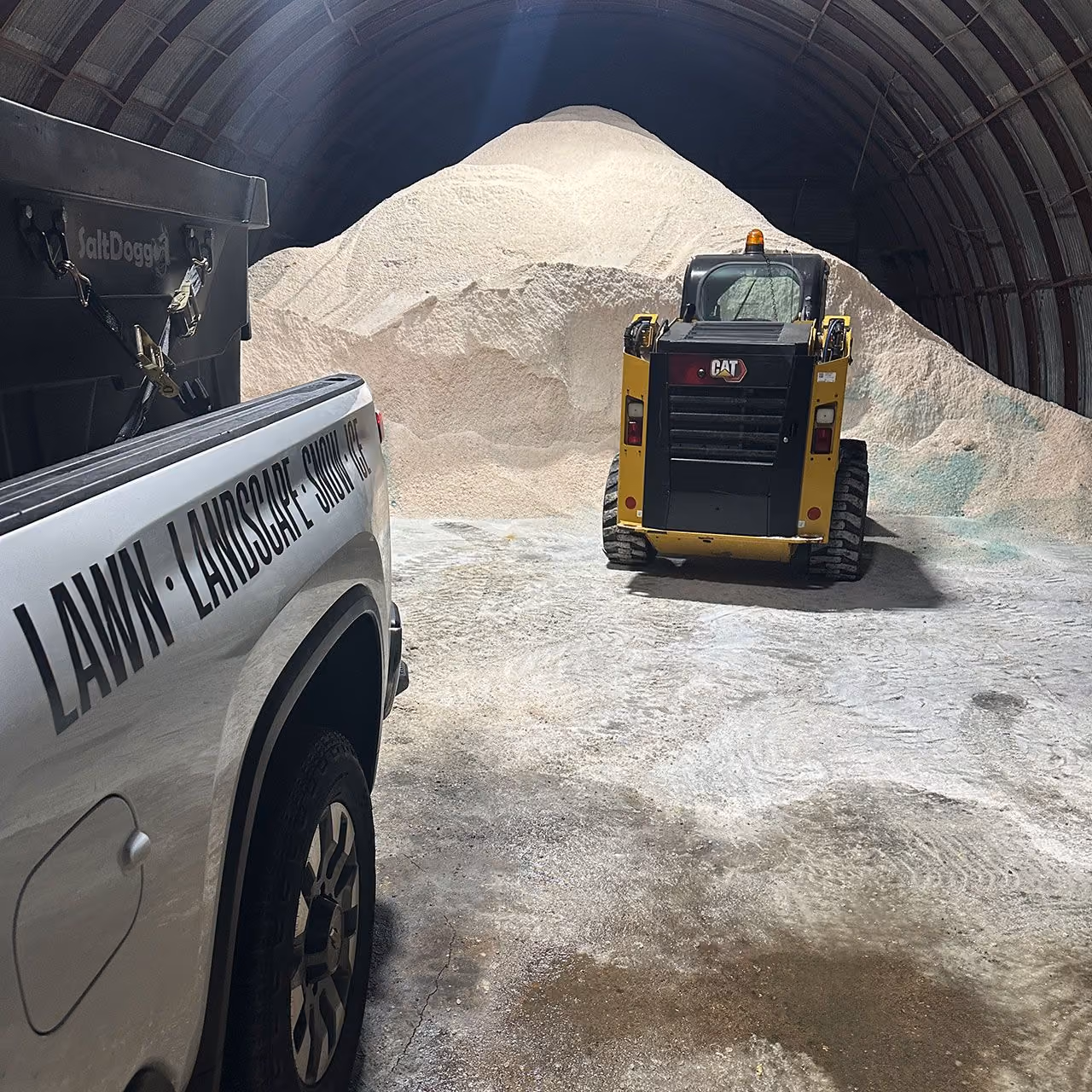 Commercial snow removal by Easier Grounds Management in Pekin, Illinois