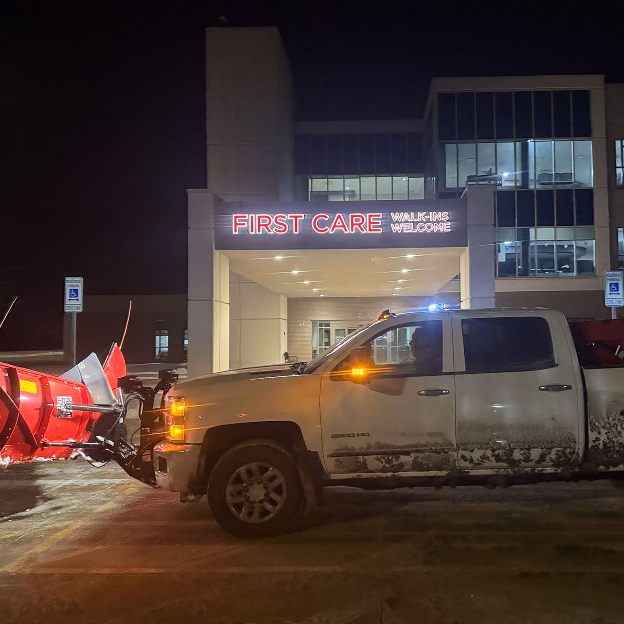 Commercial snow and ice management by Easier Grounds Management in Central Illinois