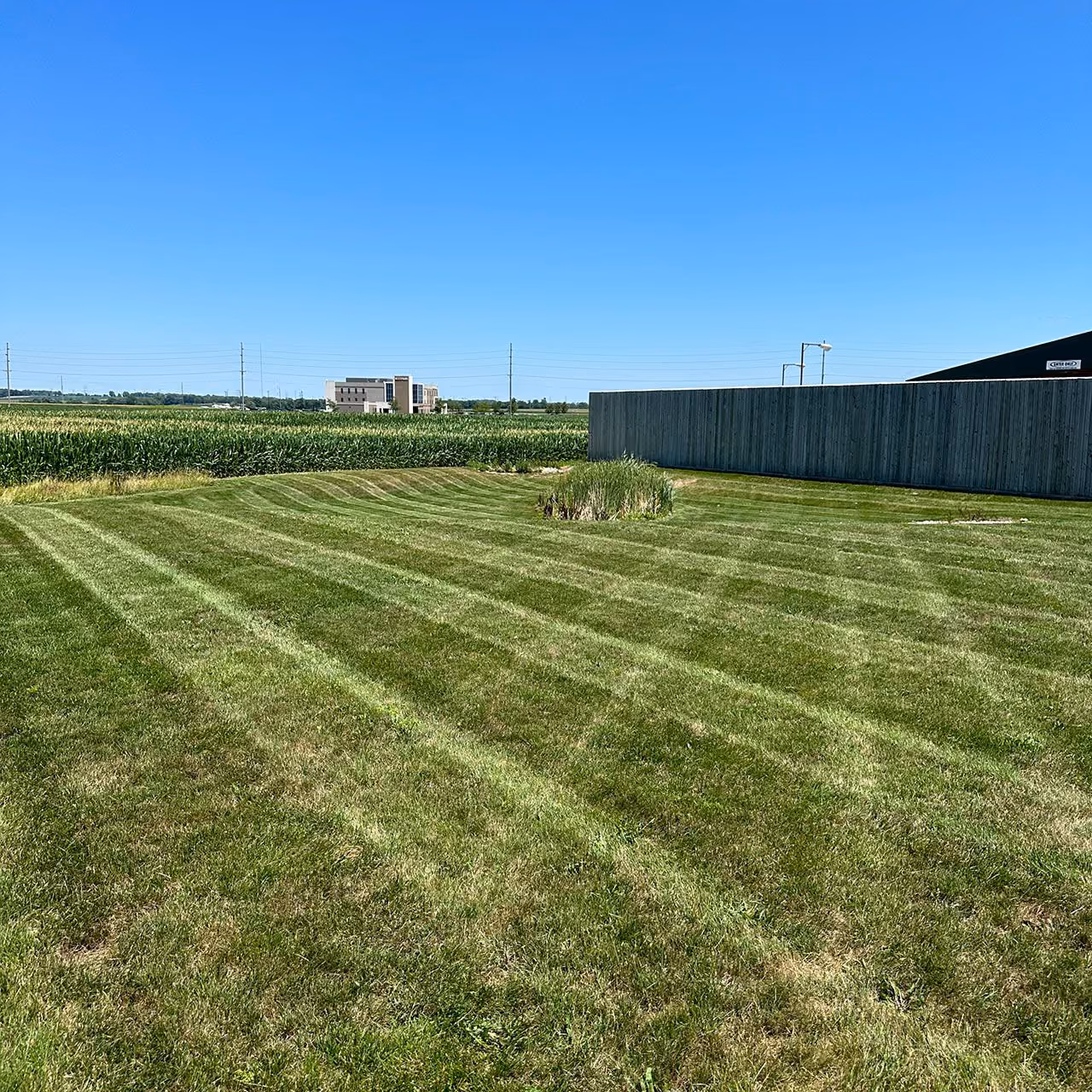 Residential lawn maintenance by Easier Grounds Management