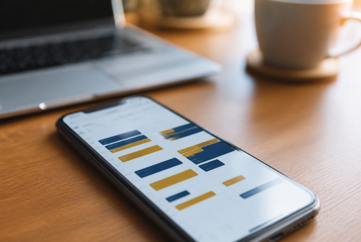 Phone calendar filled with booked sales calls