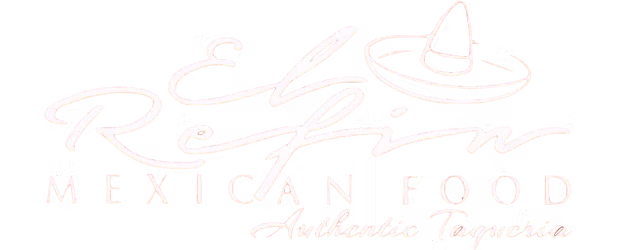 Logo for Rejimex Mexican Food with stylized text and a sombrero hat illustration.