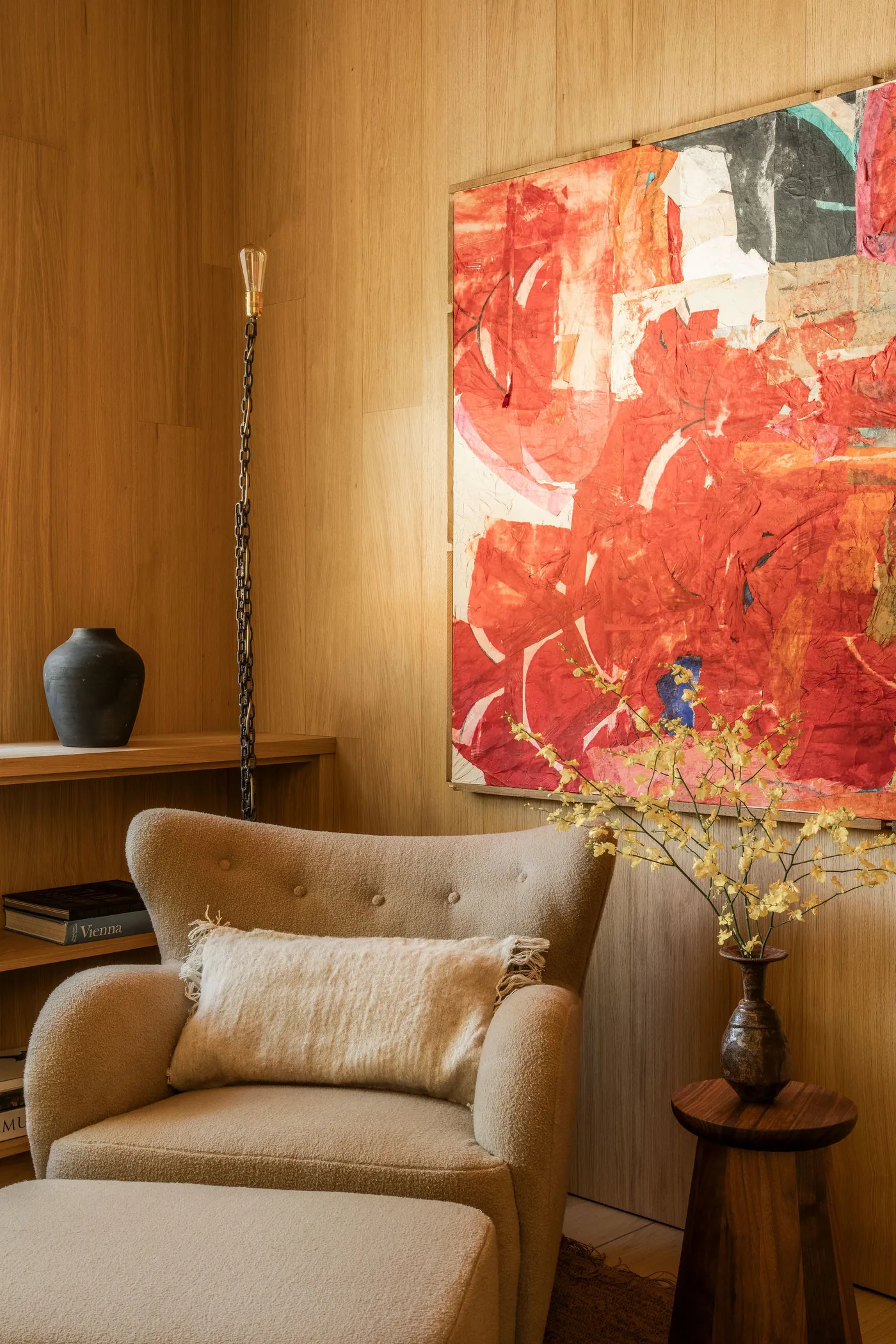 Featured artwork installed in a client space