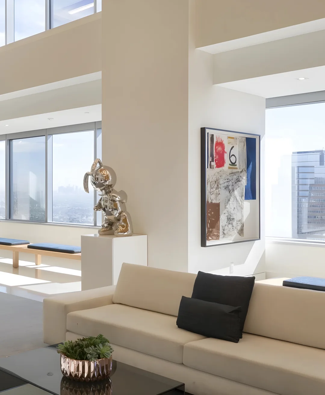 Featured artwork installed in a client space