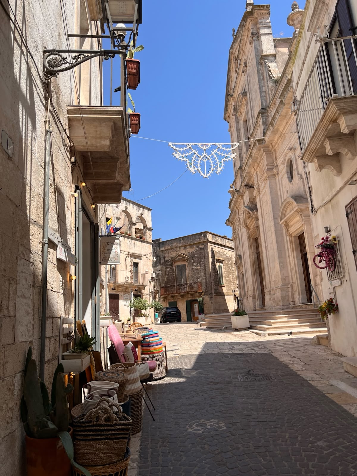 Via Chiesa beside the Chiesa Madre di Santa Maria Assunta in Ceglie Messapica