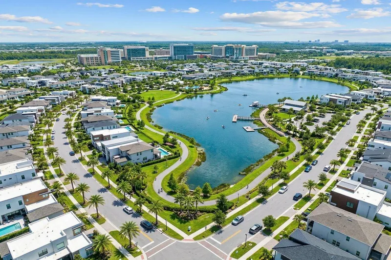 Aerial view of Orange County, Florida