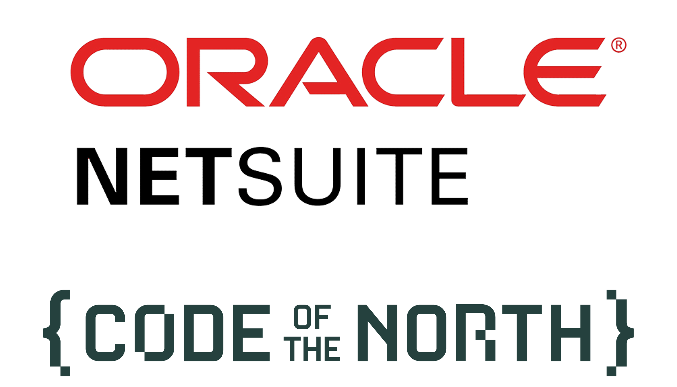 Oracle NetSuite and Code of the North logos