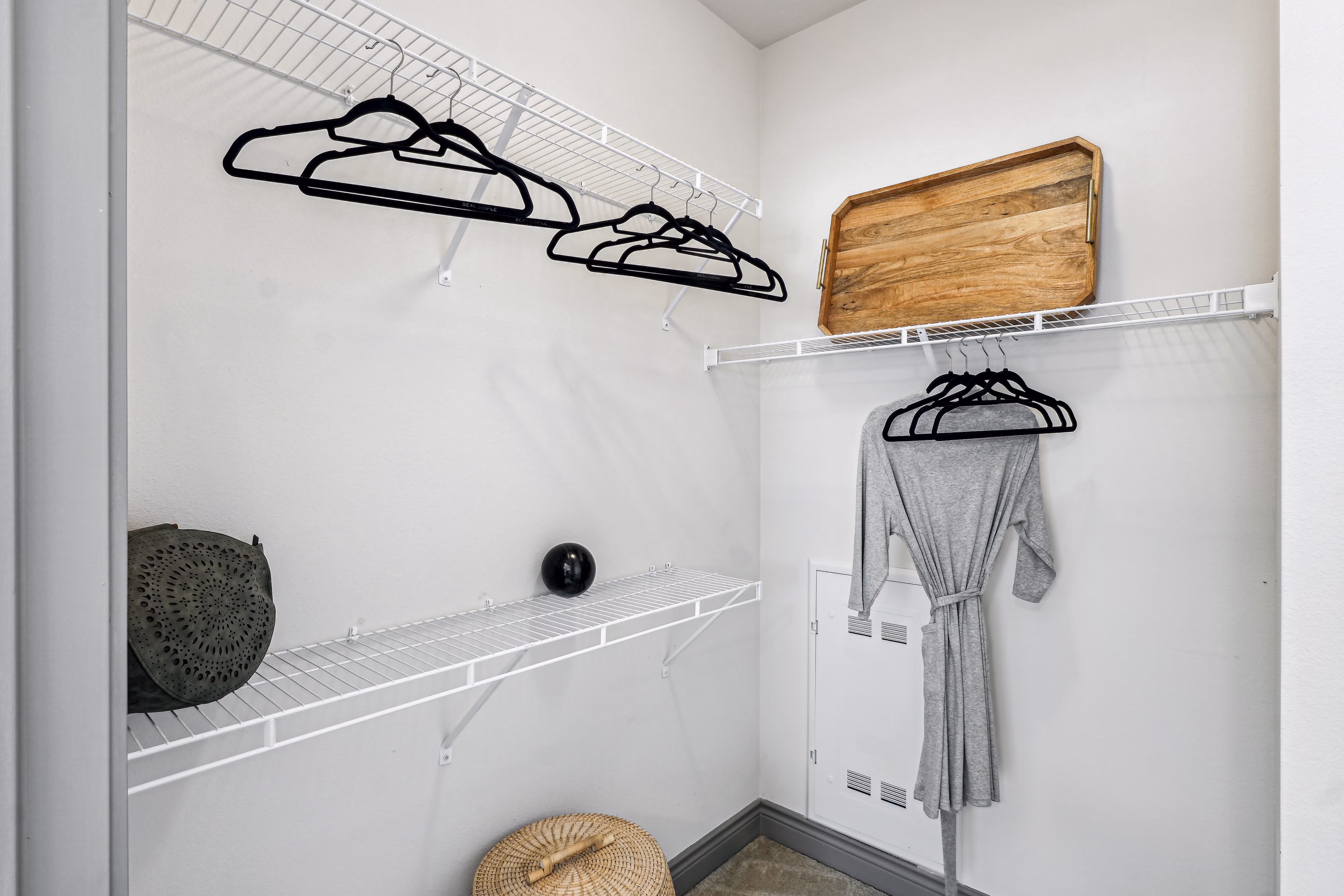 staged closet