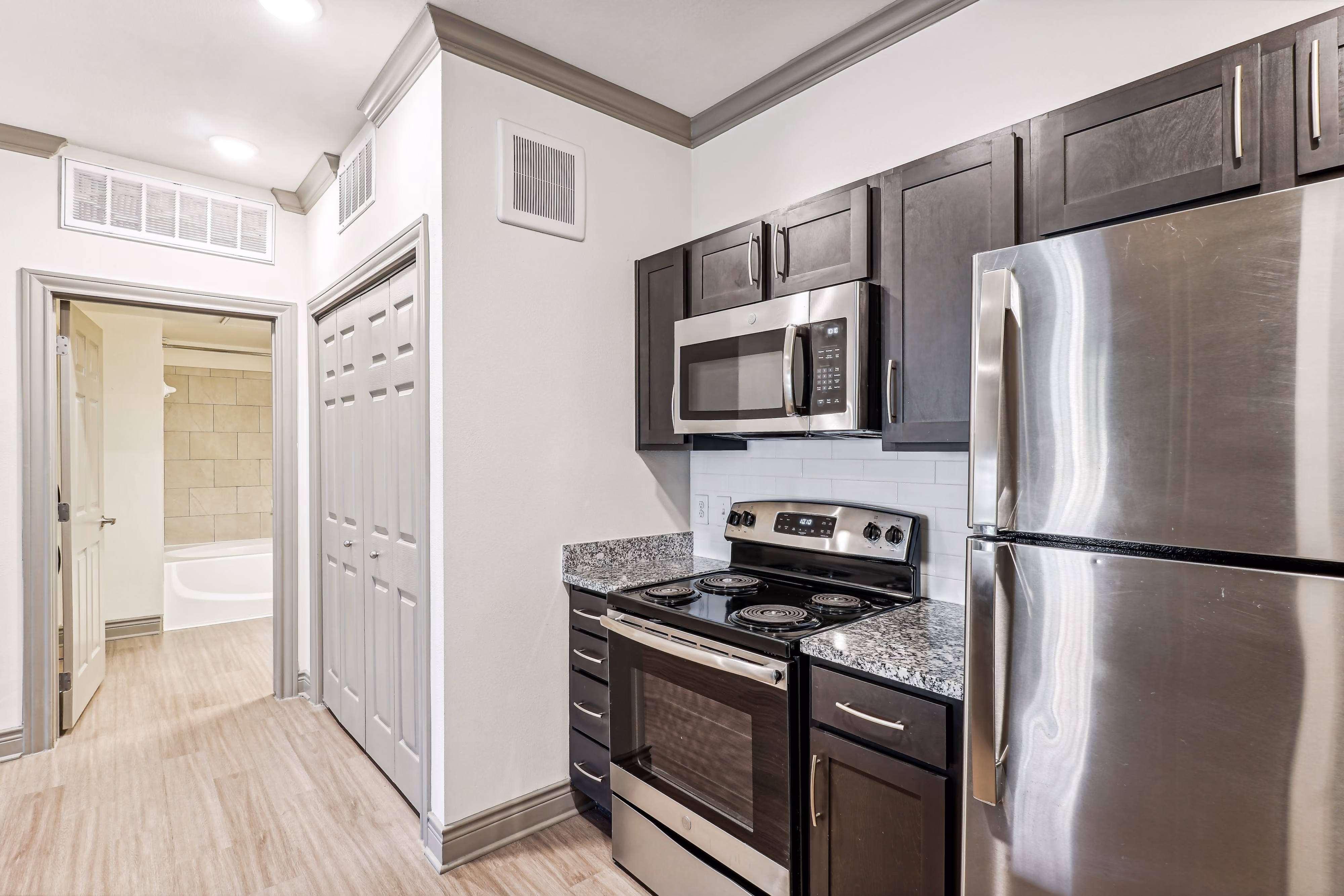 kitchen and bathroom