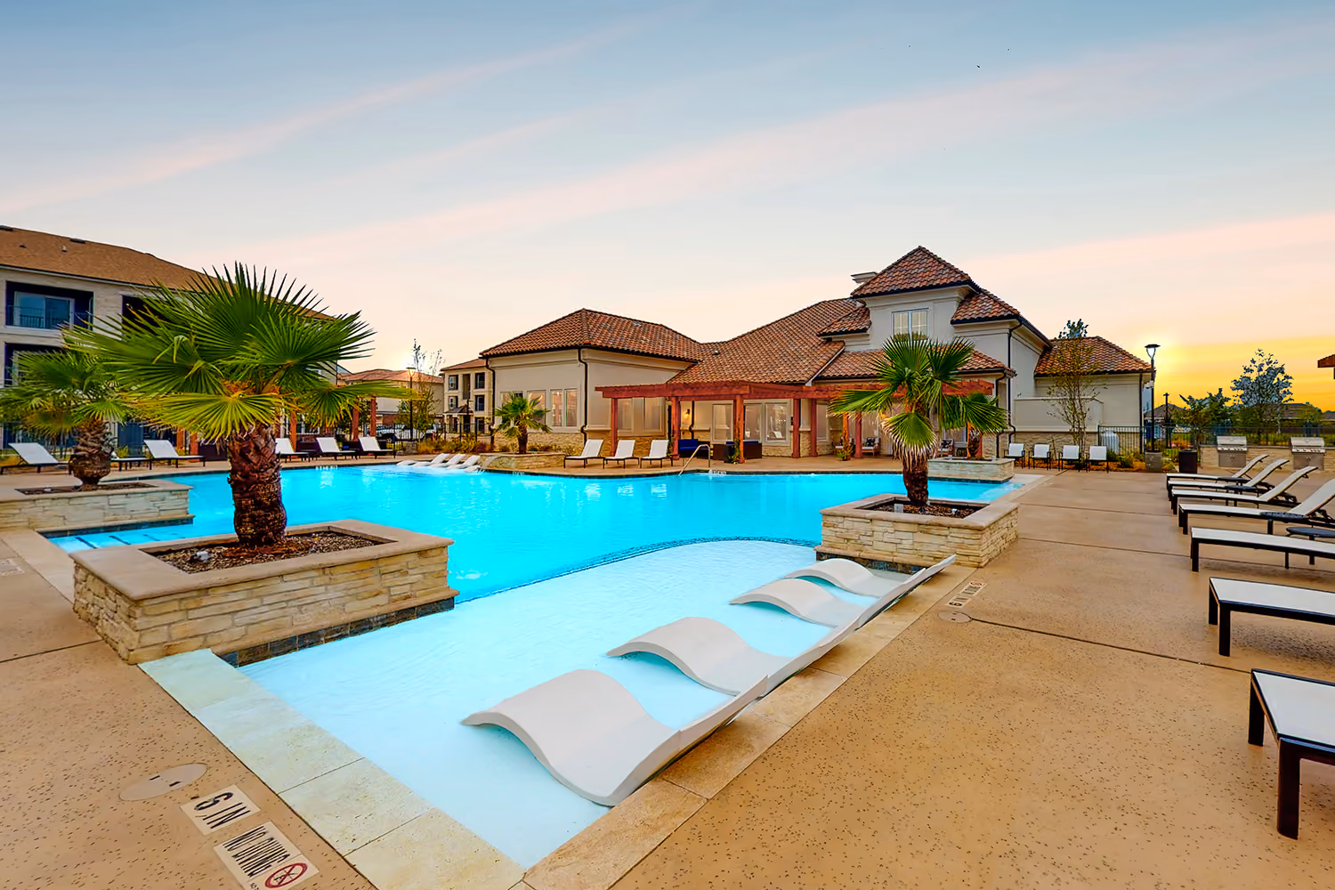 Swimming Pool with lounge chairs
