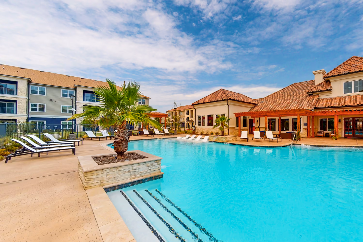 Swimming Pool with lounge chairs