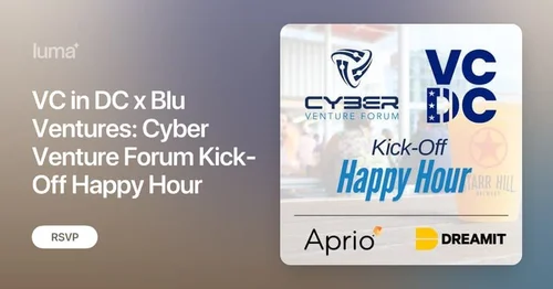 Blu Ventures Cyber Summit Kick Off Happy Hour