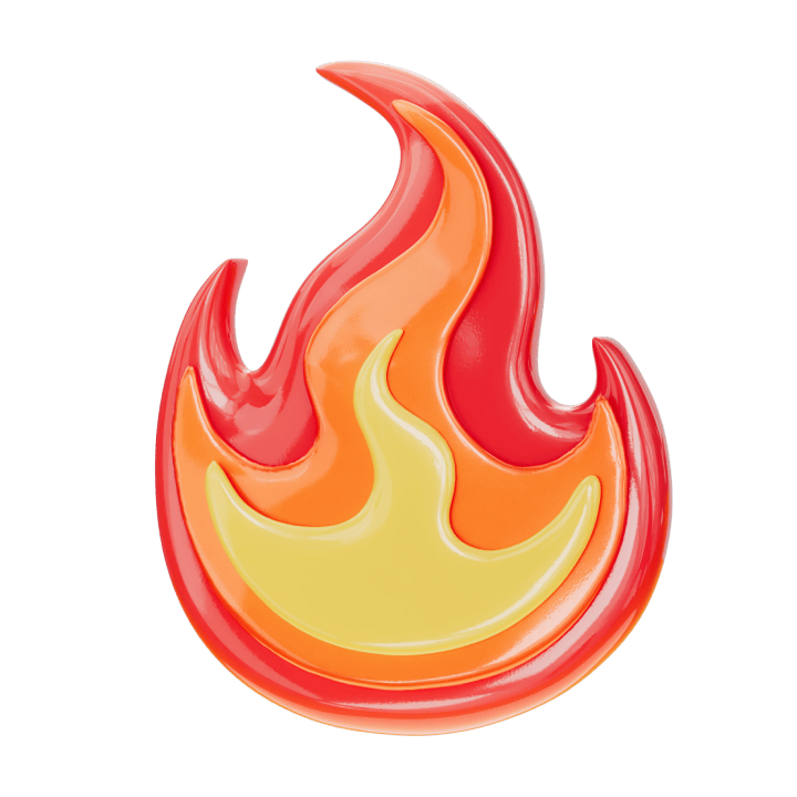 3D Emoji Fire