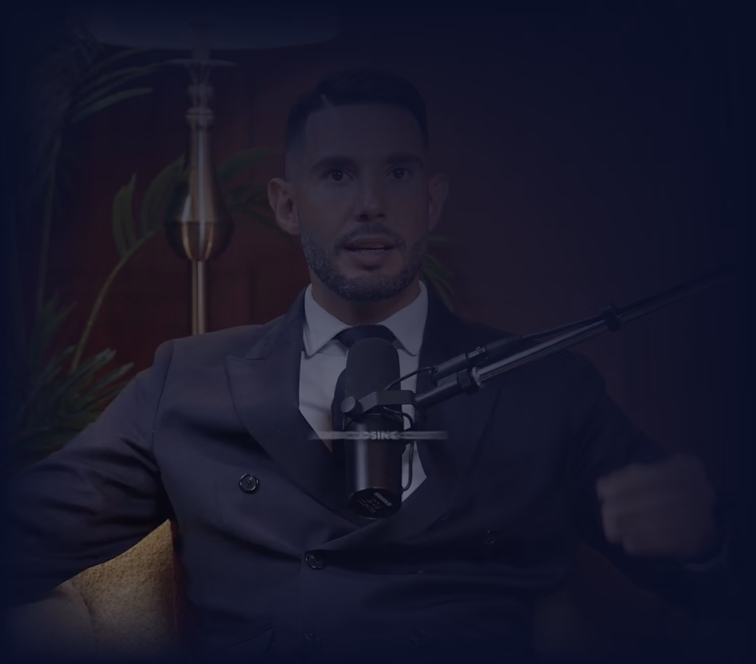 Video Thumbnail showing Pierre J Rizk sitting in with a Suit