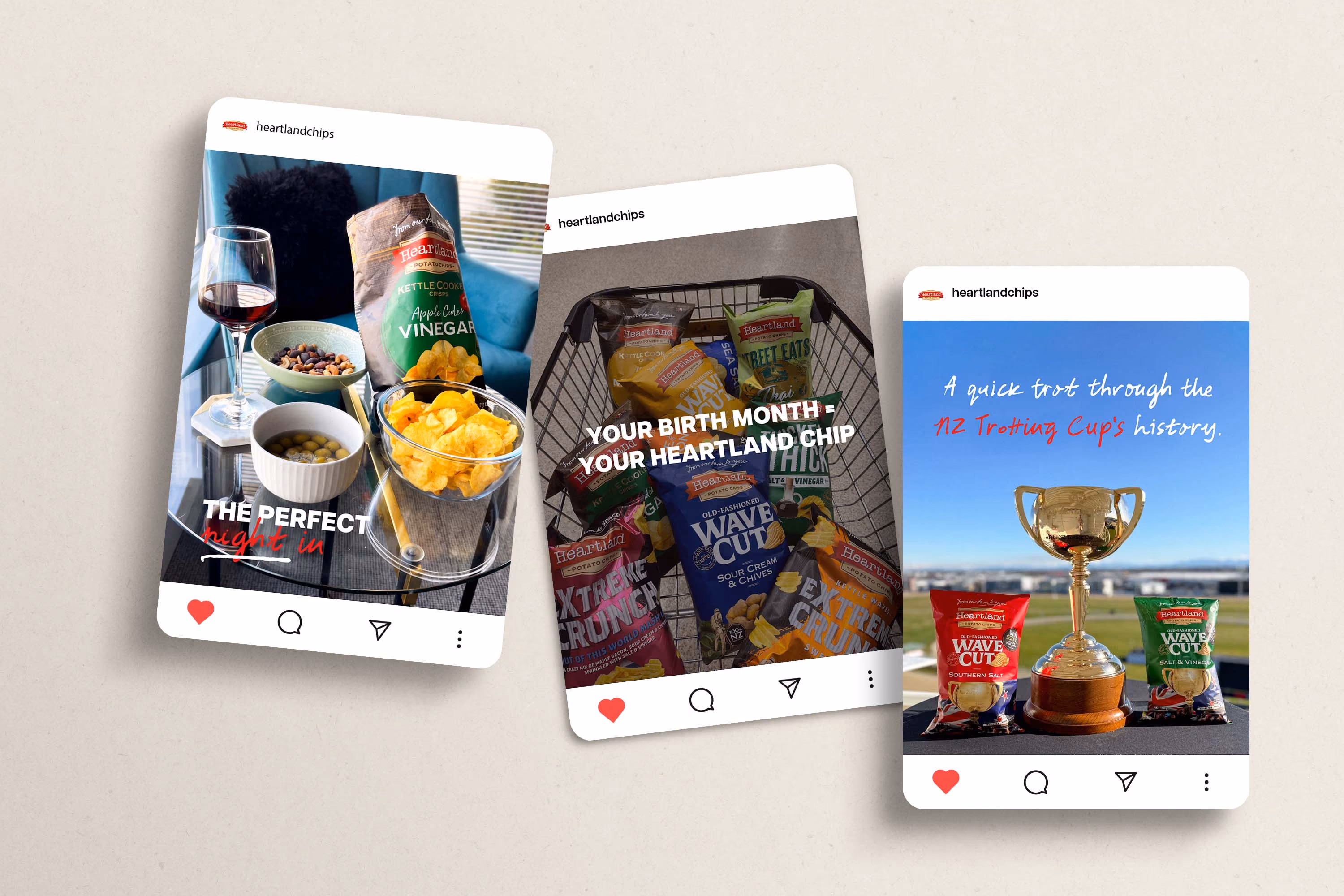 Heartland Potato Chips social media strategy by Scooch Marketing & Design Canterbury