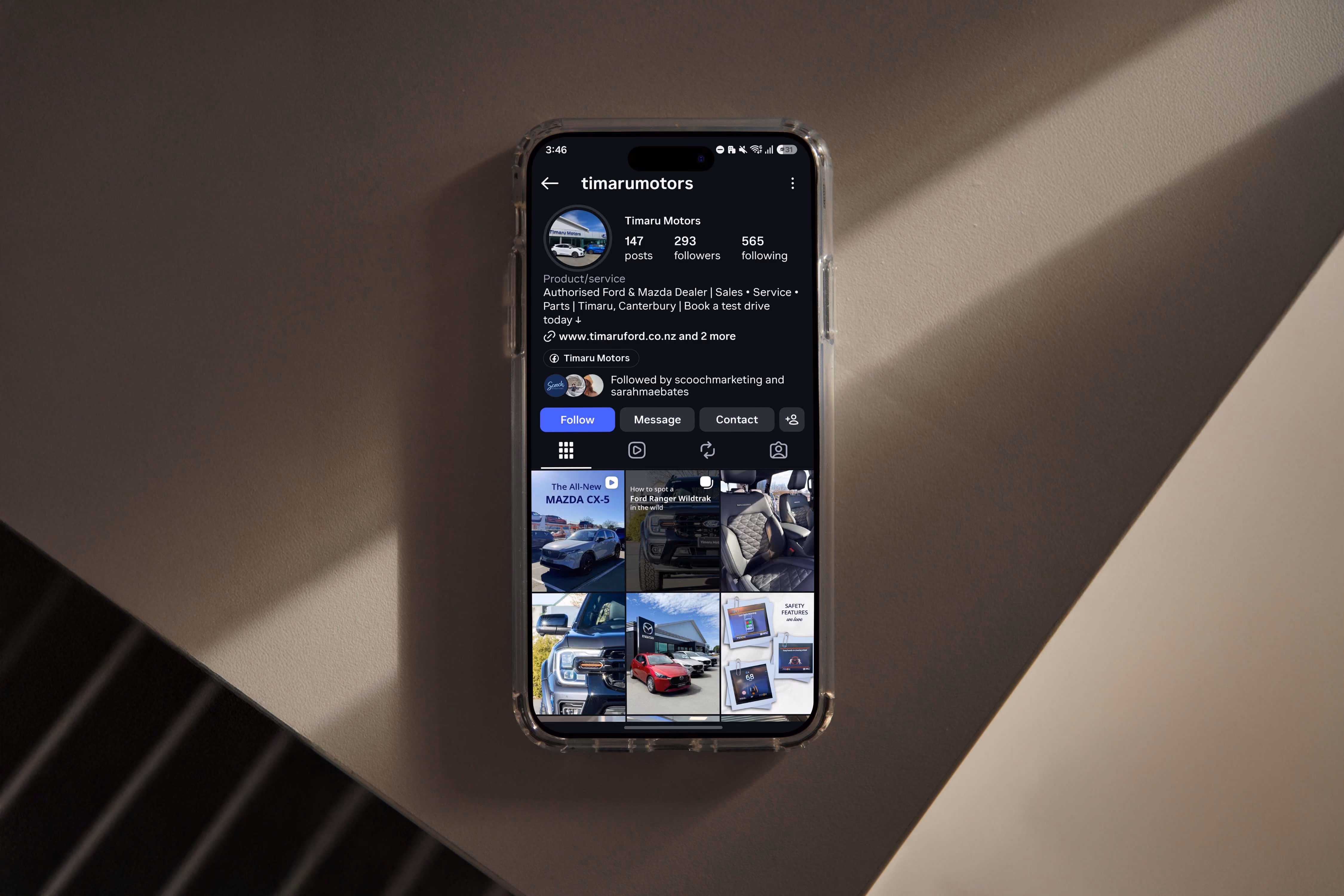 Timaru Motors digital marketing on mobile by Scooch Marketing South Canterbury
