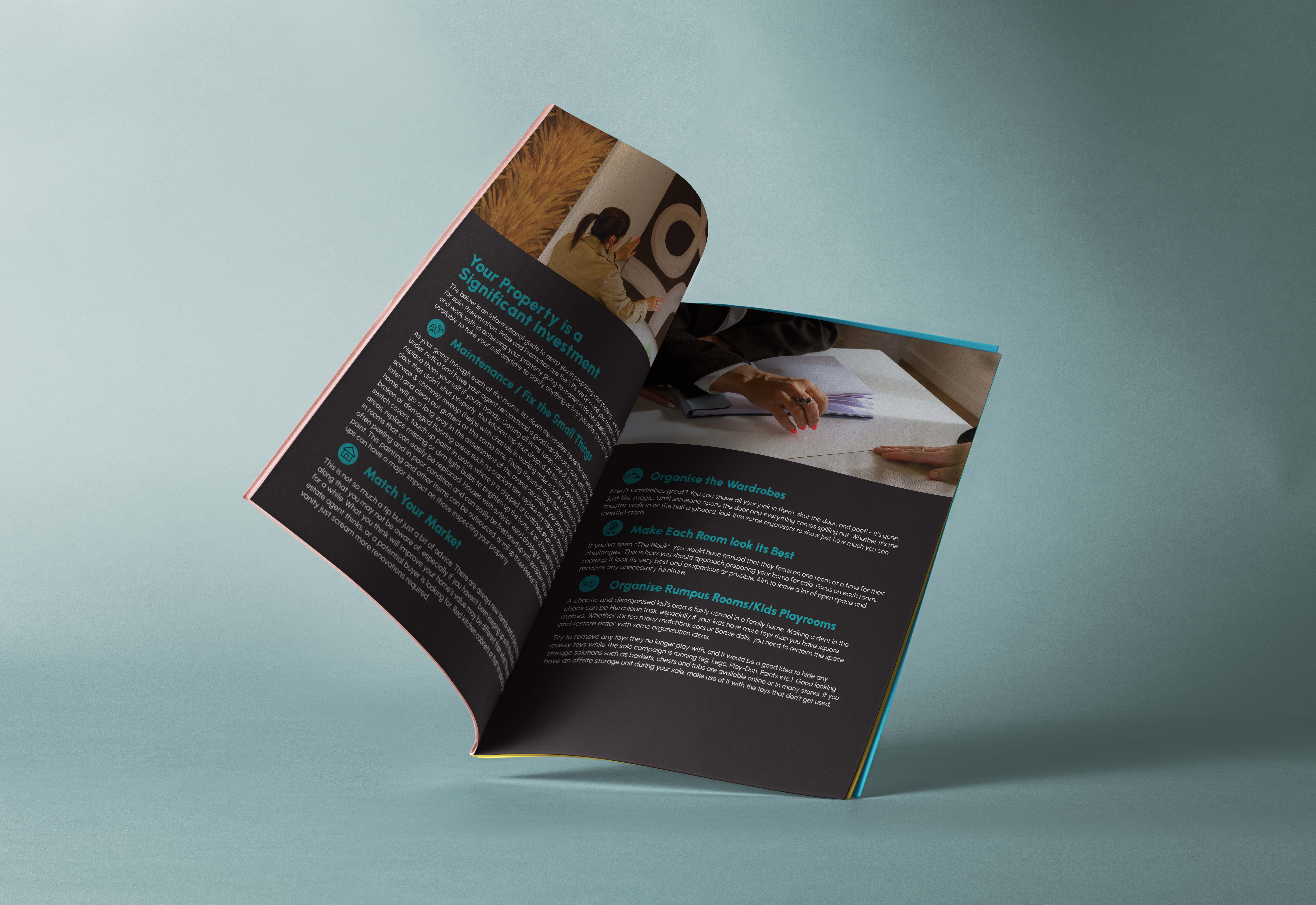 Coralie Reid Real Estate brochure design by Scooch Marketing South Canterbury