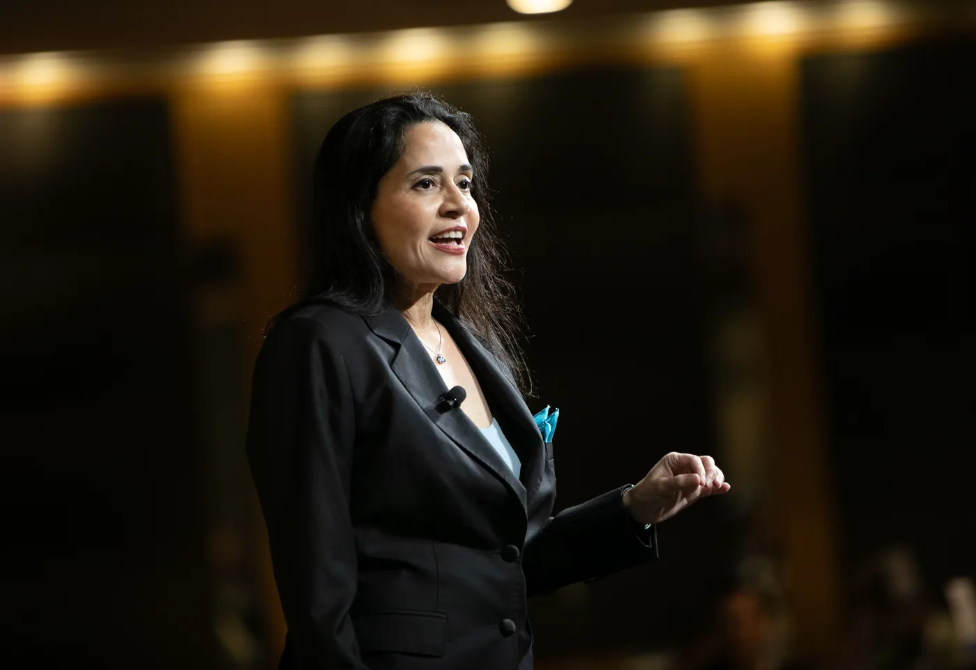 Nikki Barua delivering The Agentic Advantage keynote