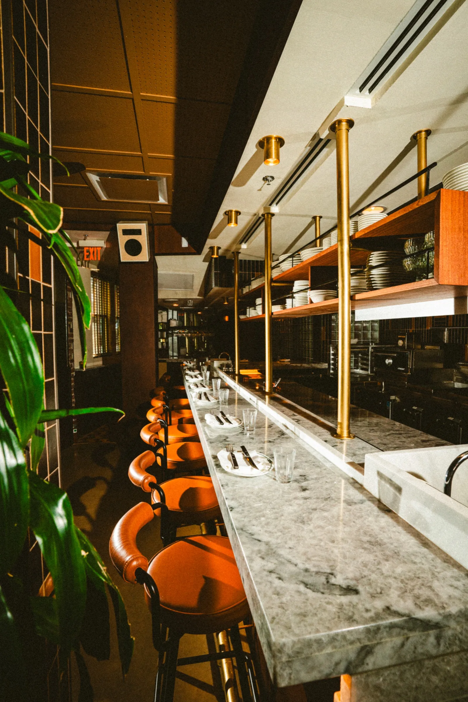 CANA's open kitchen and chef's counter