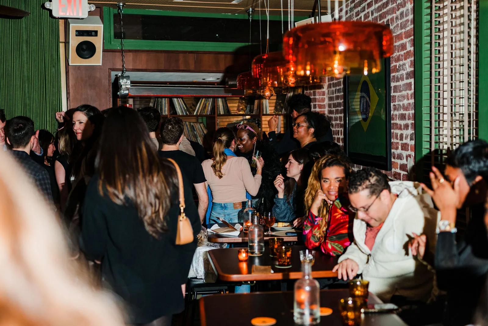 A full CANA dining room during a weekend DJ night
