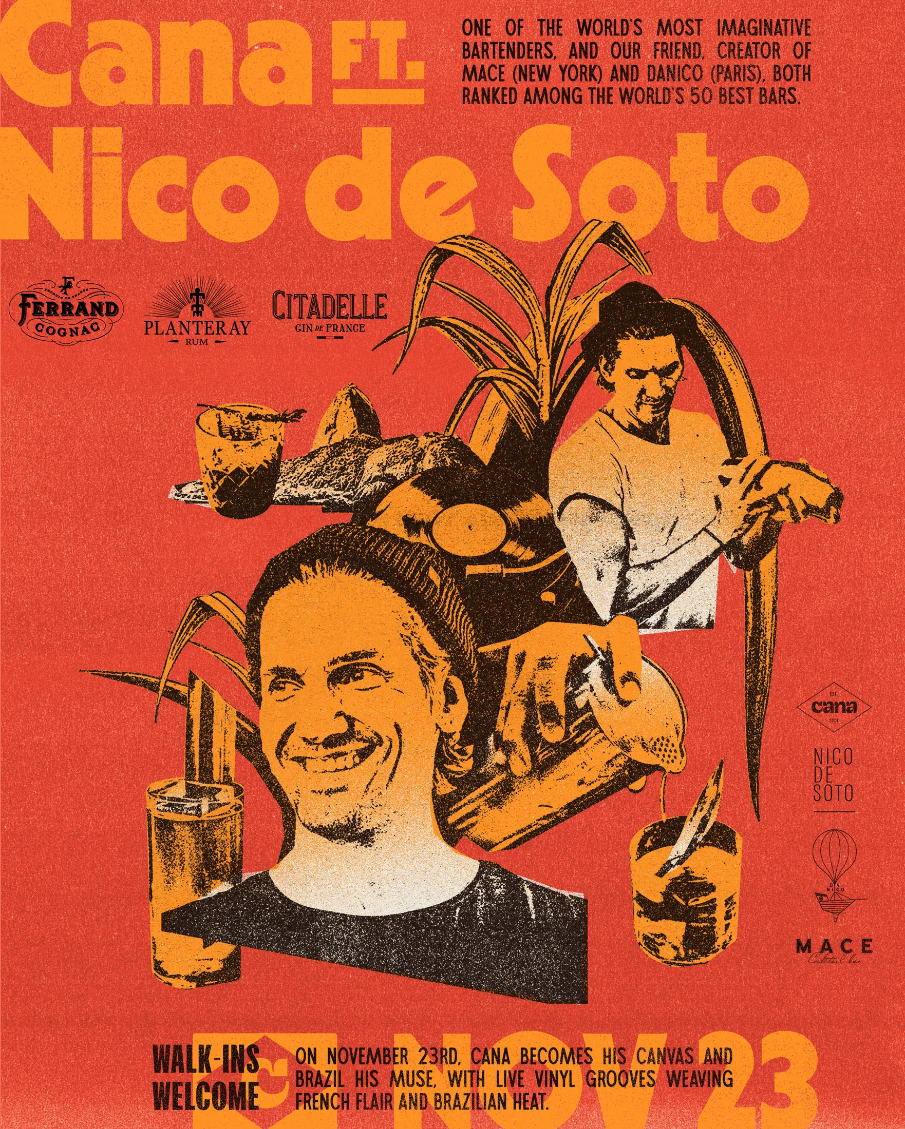 Cana and Nico de Soto collaboration poster
