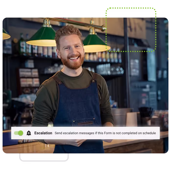 Hospitality worker in cafe